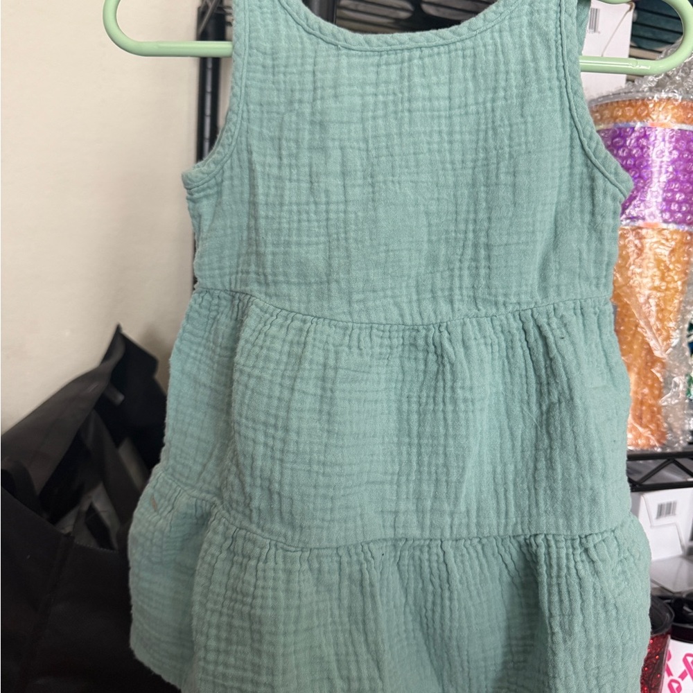 Cat & Jack Green Kids Dress